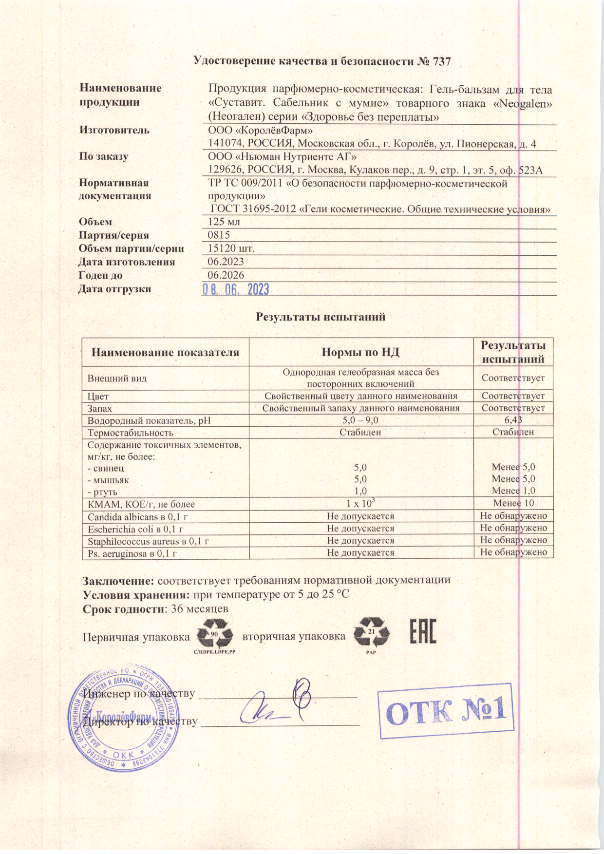 Паспорт №062023